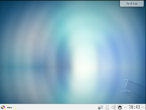 デスクトップ環境「KDE」（CentOS 7での画面）